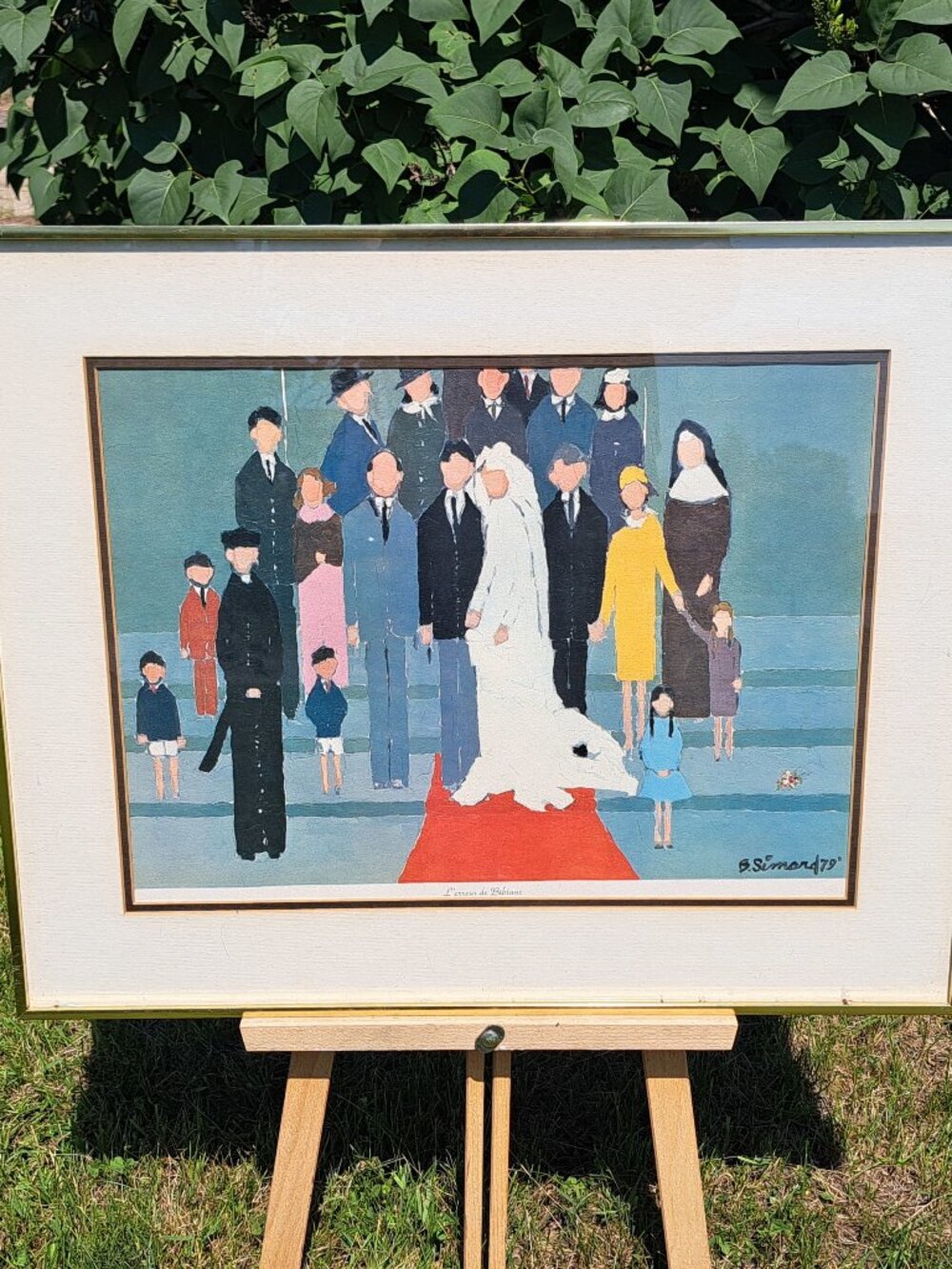 L'Erreur De Bibiane Print By Benoit Simard Framed Under Glass